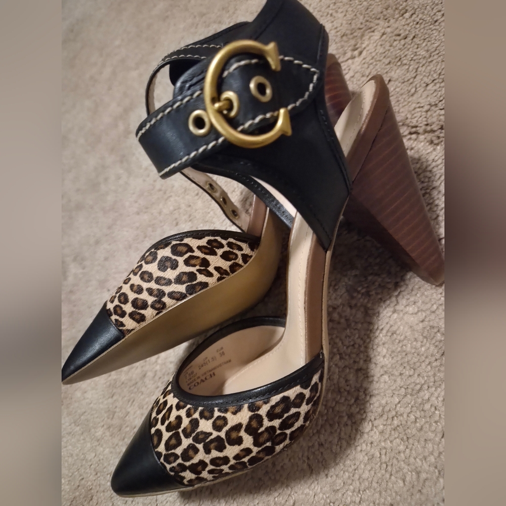 Coach Animal Print Heels